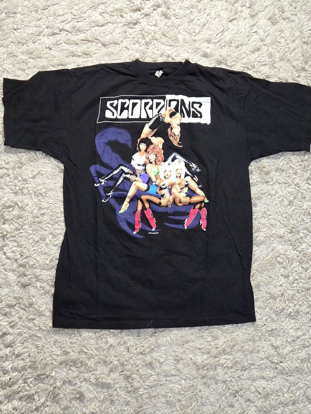 VTG 90s Scorpions 90/91 Tour T Shirt XL